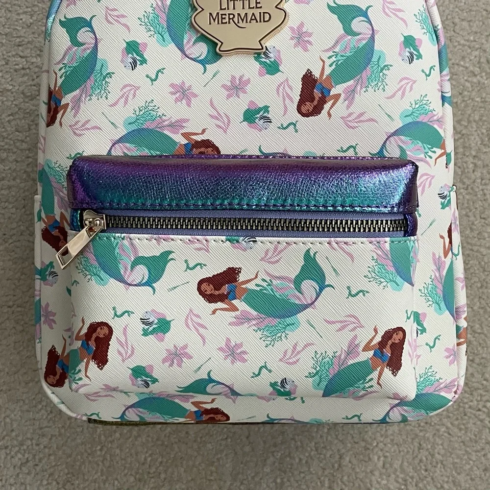 Bioworld Disney Live Action The Little Mermaid Ariel AOP Mini Backpack